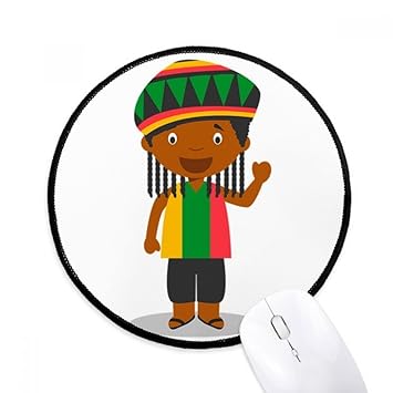 Diythinker Black Wild Jamaica Cartoon Round Non Slip Amazon In Electronics