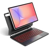 Magnetic Keyboard Case for Samsung Galaxy Tab S10 Lite/S10 FE/S9 FE,S11/S9 | Wireless Backlit Keyboard Case Floating Cantilever Stand Multi-Touch Trackpad with S Pen Slot,LED Display