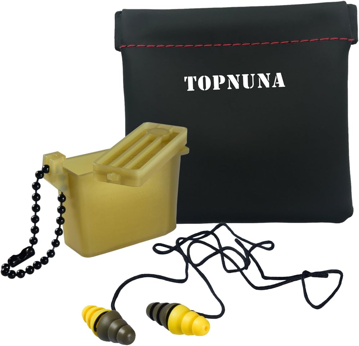 Topnuna Earplugs High Fidelity Ear Plugs with Aluminum Case - 2-in-1 Noise Canceling Filter Reusable for Musicians Snoring Concerts Travel Sport Drummers Shooters DJ