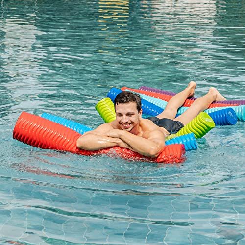 IMMERSA Jumbo Swimming Pool Noodles, Premium Soft Foam Noodles for Swimming and Floating, Lake