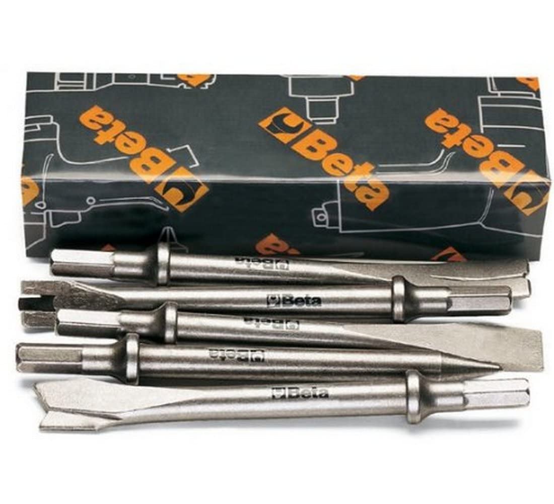 Beta 19400030 Model 1940 S/5 Chisel for Air Hammers, Items 1940 and 1940Hd, Set of 5