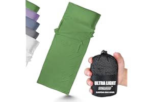 Frelaxy Ultralight Sleeping Bag Liner - Lighter & Compact, 3 Sizes Travel Sheets & Adult Sleep Sack, Comfy Breathable & Cooling & Silky Soft, Quick-Drying, for Backpacking, Hotel, Camping, Hostels