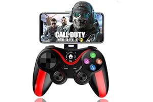 arVin Mobile Game Controller for iPhone & Android with Phone Holder, Bluetooth Gamepad Joystick for iPhone 15/14/13/12/11, iOS, iPad, Samsung Galaxy S23/S22/S21 Ultra, One Plus, Tablet, Call of Duty