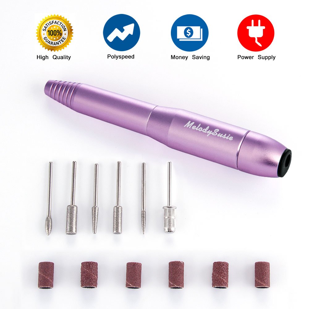 Top MelodySusie Home Portable Electric Nail Drill Professional Manicure