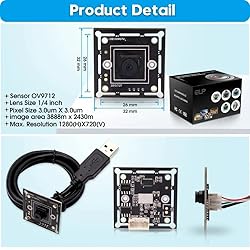 ELP Megapixel Super Mini 720p USB Camera Module