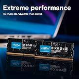 Crucial 64GB Kit 2x32GB DDR5 5200MHz Laptop Memory SODIMM Non-ECC CT2K32G52C42S5 view 2
