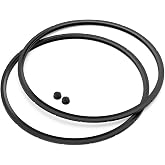 09924 Pressure Canner Sealing Ring for Presto 6 Quart &amp; 8 Quart | Pressure Cooker Gasket with Plugs Replacement Parts for Presto 01282 0128206 0128202 0128203 0128204 0128303 0126306 (2 Pack)
