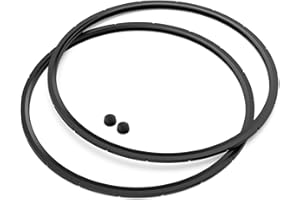 ANTOBLE 09924 Pressure Canner Sealing Ring - & Overpressure Plug for Presto 0128206 0128202 0128203 0128204 0128303 0126306 6 & 8 Quart Pressure Cooker - 2 Pack