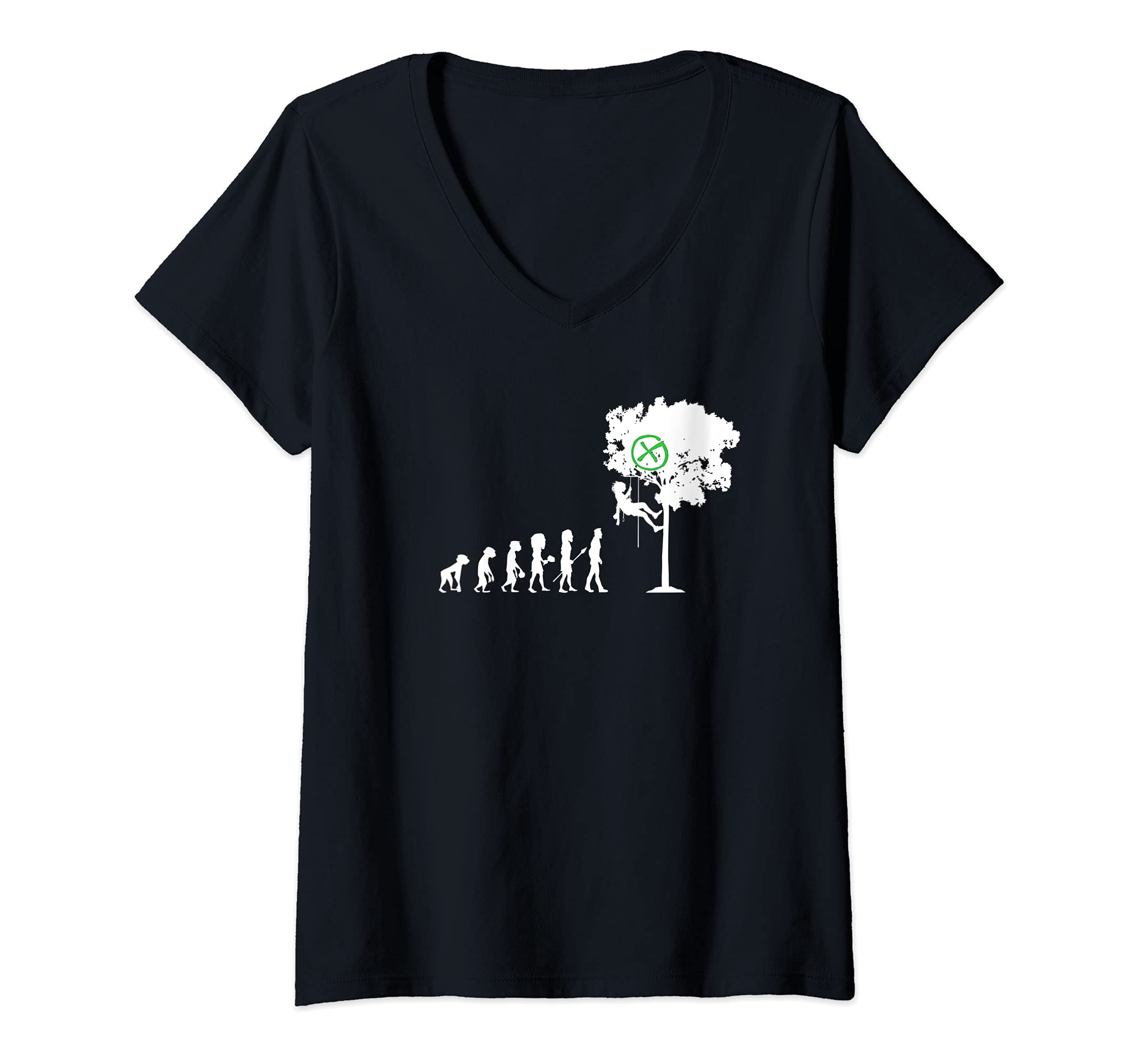Womens Geocacher design, cool Design for geocaching V-Neck T-Shirt