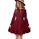 blibean Tween Girls One-Shoulder Dresses Size 6-15 Years Old