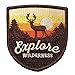 Explore Wilderness/Iron on Patch/Vintage Patch for Jackets, Backpacks, Hats, and Clothing - Iron on Patches