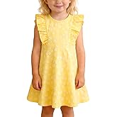 Toddler Baby Dress Floral Ruffle Sleeve Dresses for Girls Casual Party Beach Dress Kids Sundress