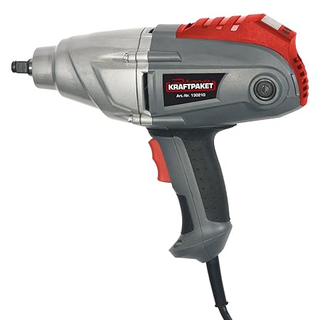 Dino KRAFTPAKET 130210 Elektro-Schlagschrauber ½ Zoll 500Nm 230V mit Steckschlüsselsatz 4-teilig 17,19,21,22mm Koffer Ersatzk