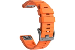 NotoCity Compatible with Fenix 6 Watchbands for Fenix 6/Fenix 6 Pro/Fenix 5/Fenix 5 Plus/Forerunner 935/Forerunner 945/Approach S60/Quatix 5(Orange)