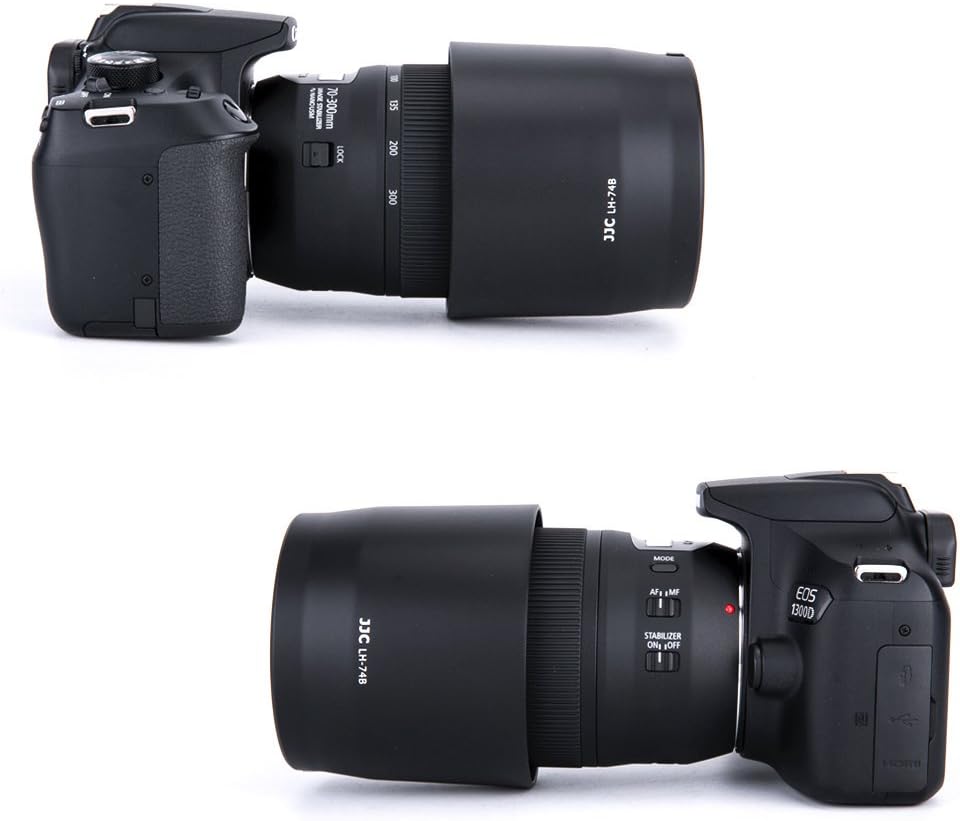 Jjc Et 74b Bayonet Dedicated Lens Hood Shade For Canon Ef 70 300mm F 4 5 6 Is Ii Usm Lens Replaces Canon Et 74b Oem Lens Hood Camera Photo Amazon Com