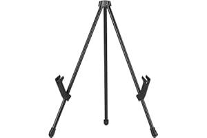 Amazon Basics Tabletop Instant Easel, Black Steel Table Top Easels for Display, Adjustable & Portable Tripod for Paintings, Signs, Posters