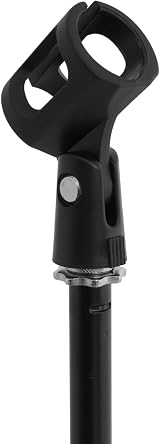 Tiger MCA21-BK Straight Microphone Stand with Tripod Base Black view 3