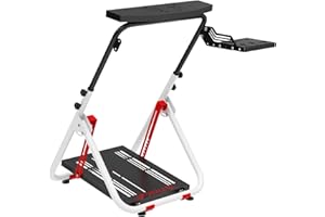 Racing Wheel Stand, Racing Simulator Cockpit, Height Adjustable & Foldable Steering Wheel Stand for Logitech G25, G27, G29, G