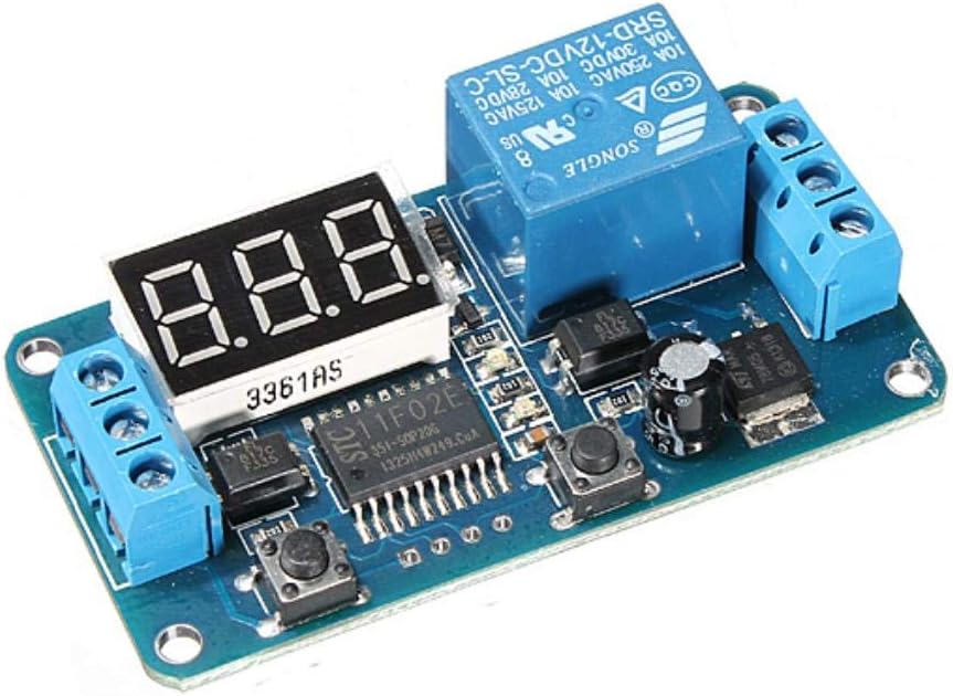 Dc 12v Led Display Digital Delay Timer Control Switch Module PLC Automation