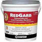 Custom BLDG Products RedGard Liquid Rubber Waterproofing Membrane 1 Gal | LQWAF1-2 - Anti-Fracture, Quick Dry, Crack Prevention Adhesive Compound 3.78 L Pail for Indoor &amp; Outdoor Use