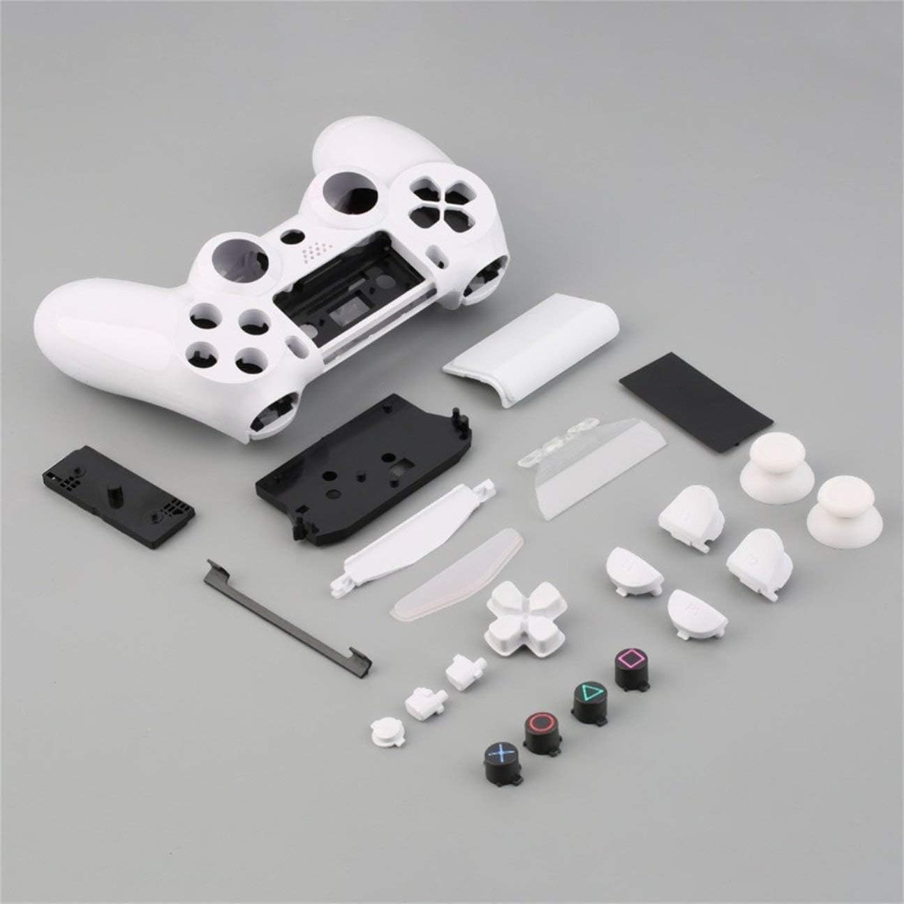 NEW Gamepad Controller Housing Shell W/Buttons Kit for PS4 Handle Cover Case In stock white