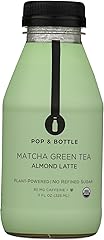 Pop And Bottle, Lattee Almond Milk Matcha Green Tea Organic, 11 Fl Oz