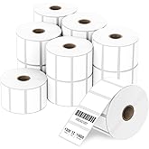 Anylabel 2" x 1" Direct Thermal Label, Paper for Barcodes Postage Address Perforated & Compatible with Rollo, Zebra, Munbyn, Nelko Printers(12 Rolls, 1300 Labels/Roll)
