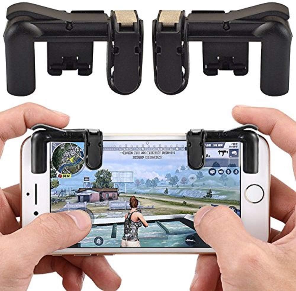 SBJN PUBG Gaming Joystick for Mobile Trigger for Mobile Controller Fire Button Assist Tool (Black)
