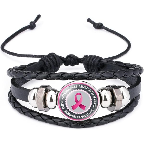 Breast Cancer Awareness Paracord Bracelet - Pink Ribbon, Adjustable, Survival Jewelry - View #9