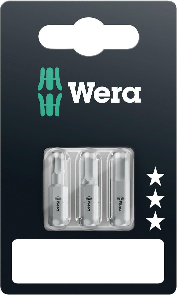 Wera 05073344001 Puntas, 6 x 25 mm, Set de 3 Piezas, Bit-Set B - Image 4