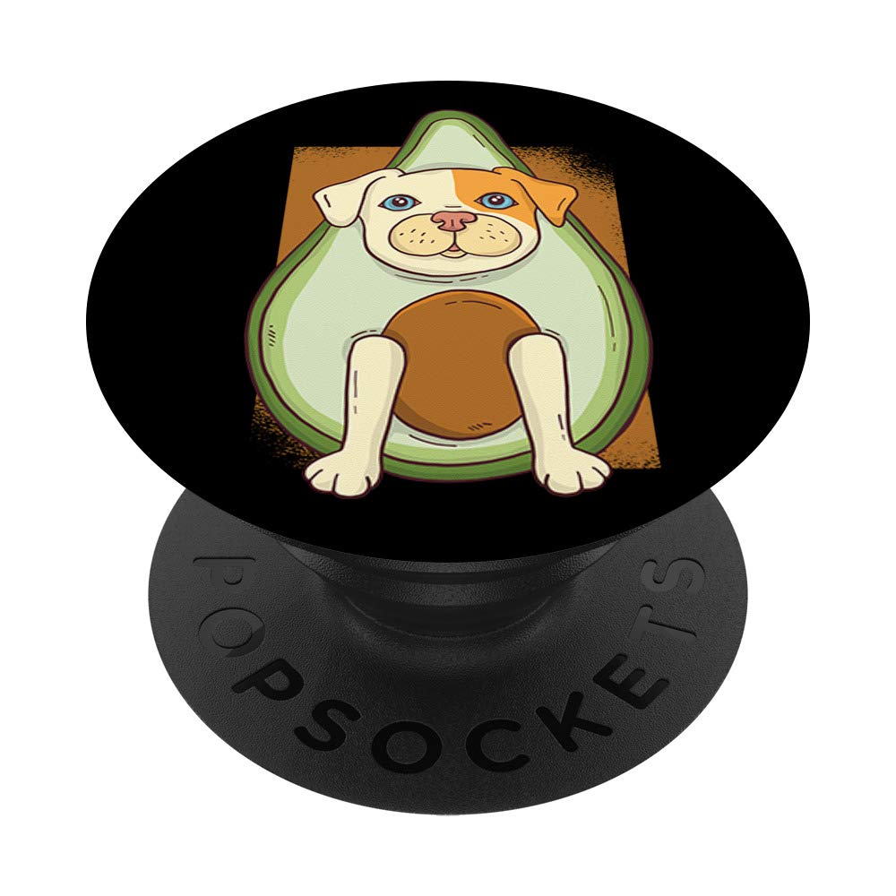 Avocado Kawaii Dog PopSockets Swappable PopGrip