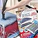 4 Pack Variety Vacuum Storage Bags for Comforters, Blankets & Clothes – Vacuum Sealed Compression Bags with Hand Pump – Space Saver Storage Bags for Bedding, Moving, Travel & Organization (2L & 2XL)