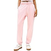 Tommy Jeans Womens Relaxed Script Logo Jogger Sweatpants, with Drawstring Ties