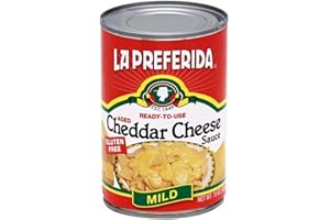 La Preferida Mild Cheddar Cheese Sauce (Velvety, Ready-to-Pour Canned Cheese) for Nachos, Tacos, Dips & Tex-Mex Dishes, Versatile Pantry Staple, 15oz. (Pack of 6)