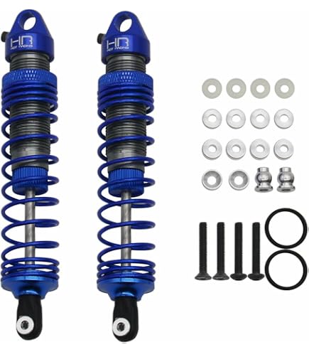 青ショックアブソーバーとマウントセット　サニトラ120系 Amazon.com: Hot Racing TD120X06 Aluminum 120mm Hd Big Bore Shocks