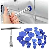 JOYCOURT 19PCS Car Dent Repair Puller, Paintless Dent Repair Tool with T-Shaped Puller, Universal Portable Auto Body Repair Puller Kit for Car, Glass, Screen and Tiles
