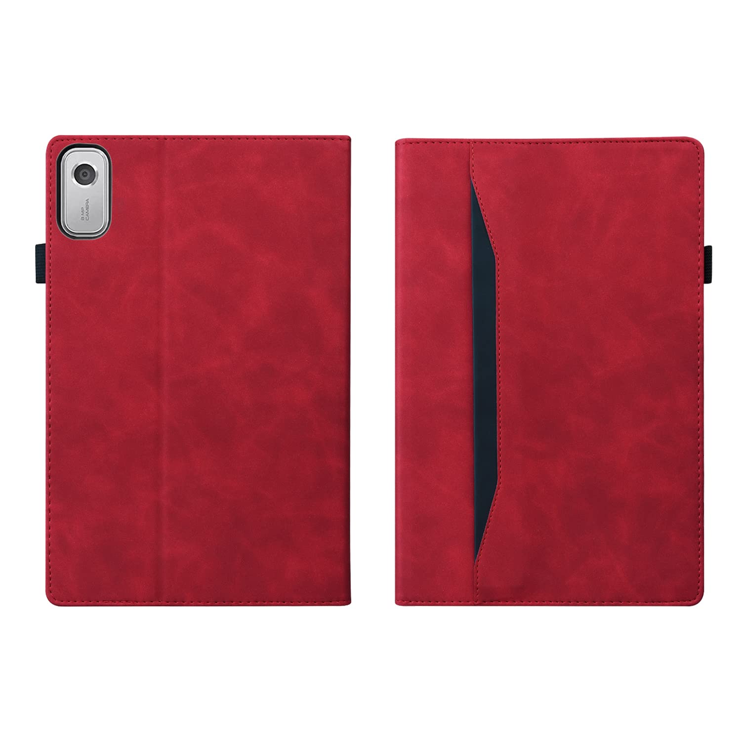 Rosbtib Tablet Case Compatible with Lenovo Tab M9 HD 9 Inch (2023) TB-310FU, PU Leather Cover with Stand Card Slots Protective Case Lenovo Tab M9 HD 9" - Red