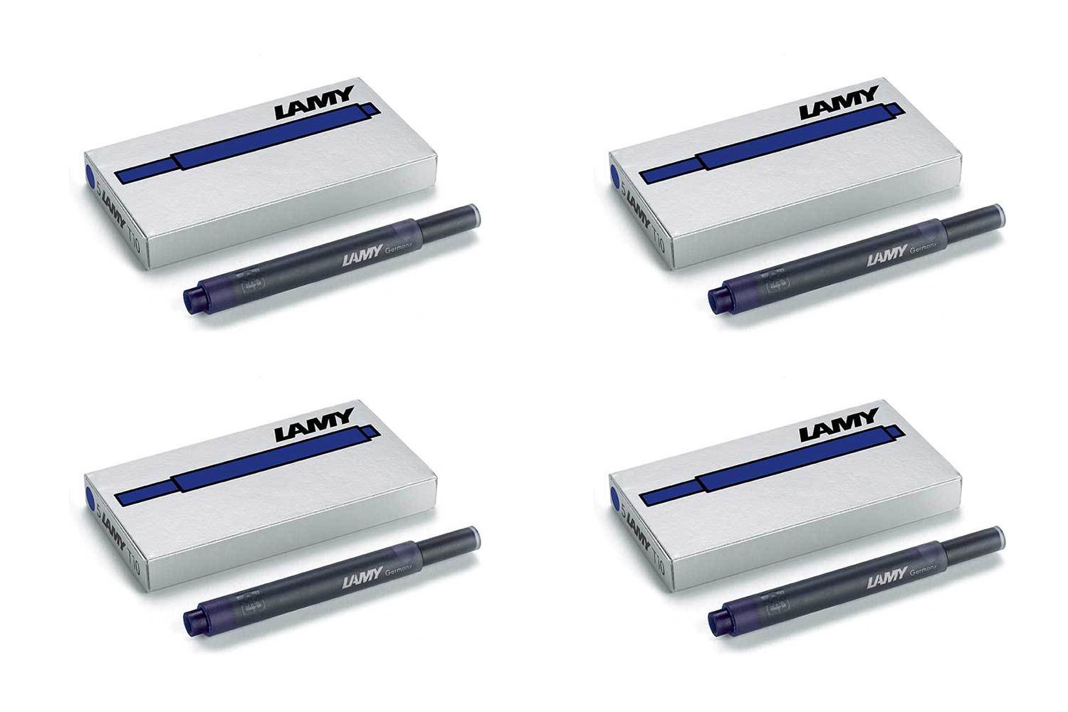 Lamy T10 Four Cases of 5 Blue-Black Ink Cartridges (20 Cartridges in total)