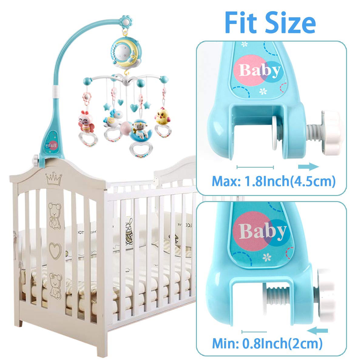 mini tudou baby musical mobile