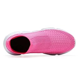YAVY Girls Pink Sneakers Kids Running Shoes for