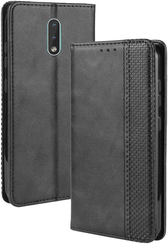 Case for Nokia 2.3,Leather Stand Wallet Flip Case Cover for Nokia 2.3,Retro Magnetic Phone Shell,Wallet Phone case with Card Slots