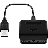 OSTENT USB Adapter Converter Cable Cord for Sony PlayStation 1/2 PS One PSX Wired Controller Gamepad Joystick to PC Laptop