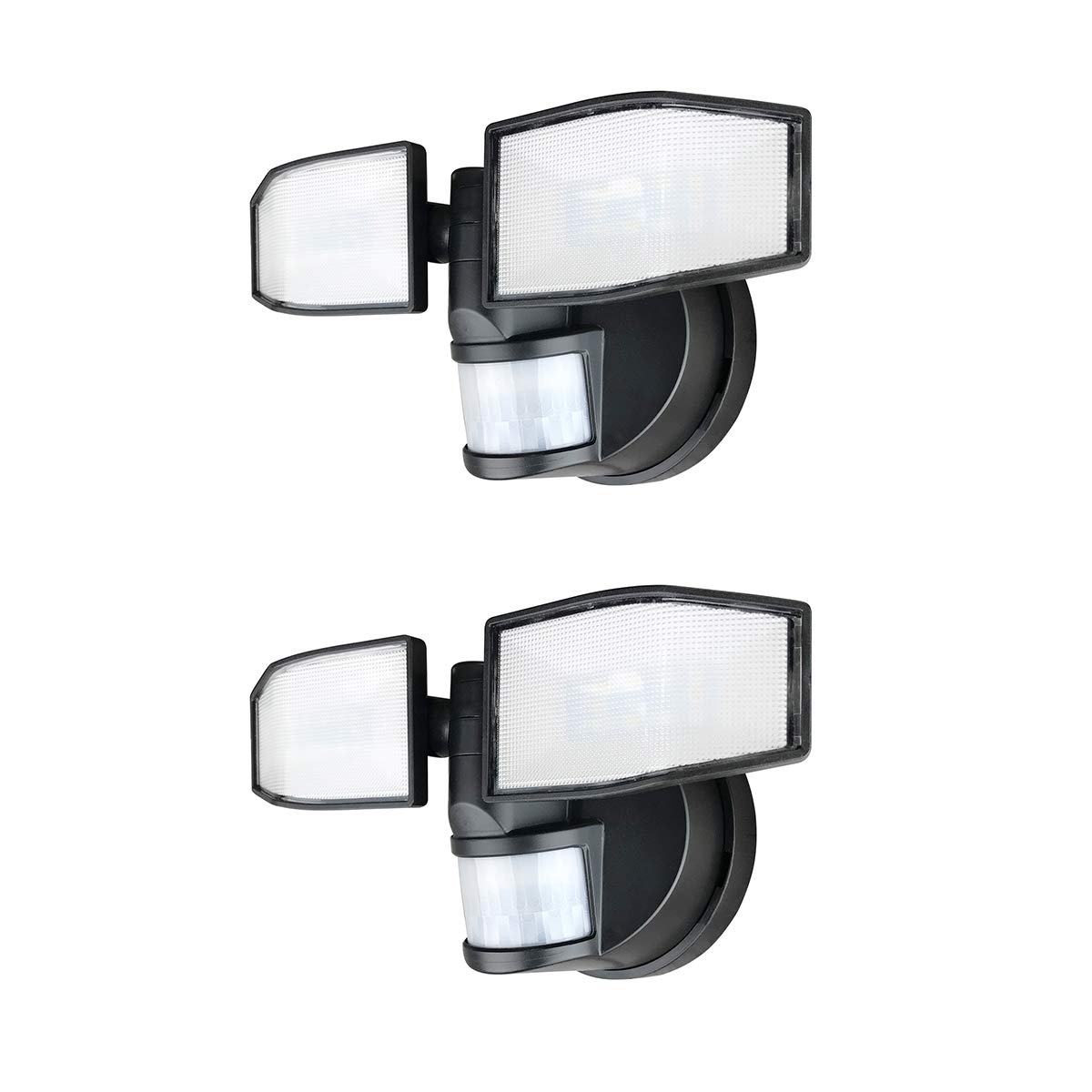 2 Pack of Xtralite NiteSafe X2 Twin Security LED Floodlight, Motion Activated, Wireless Battery Operated with Adjustable Heads, IP44, 400 Lumens (5000k)