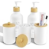 VITVITI 5PCS Bathtoom Accessories Set, Matte White