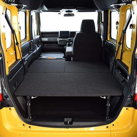 Amazon ホンダ N Van 車中泊 専用 ベッドキット ブラック パンチカーペット タイプ 車中泊マット フロアマット 車 バイク