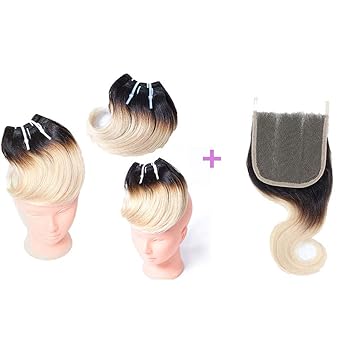 Amazon Com Eunice Hair Ombre 613 Blonde Brazilian Short Body