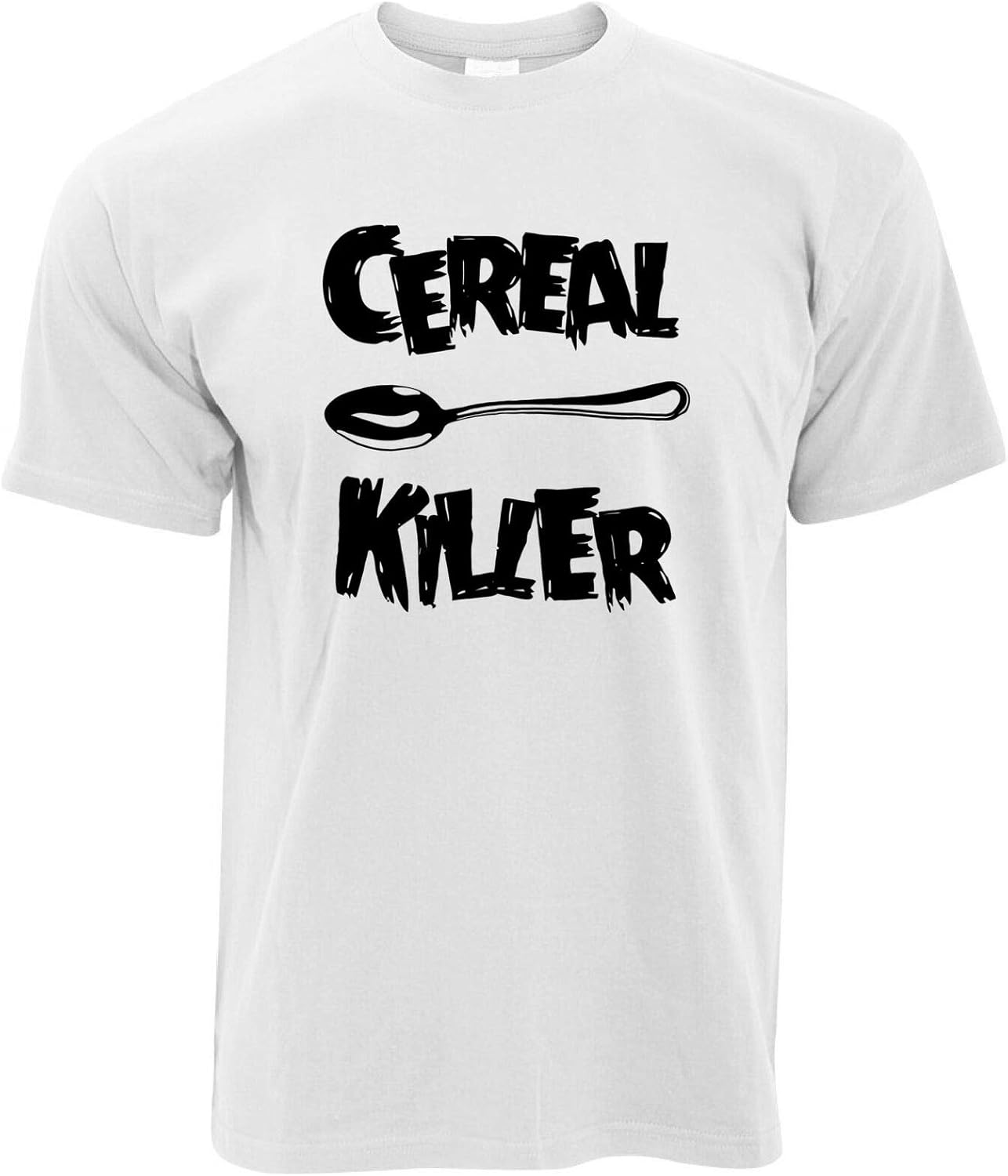 StitchPrint Cereal Killer TShirt, Funny Spoon Foody Love Unisex Adult Top Amazon.co.uk Clothing