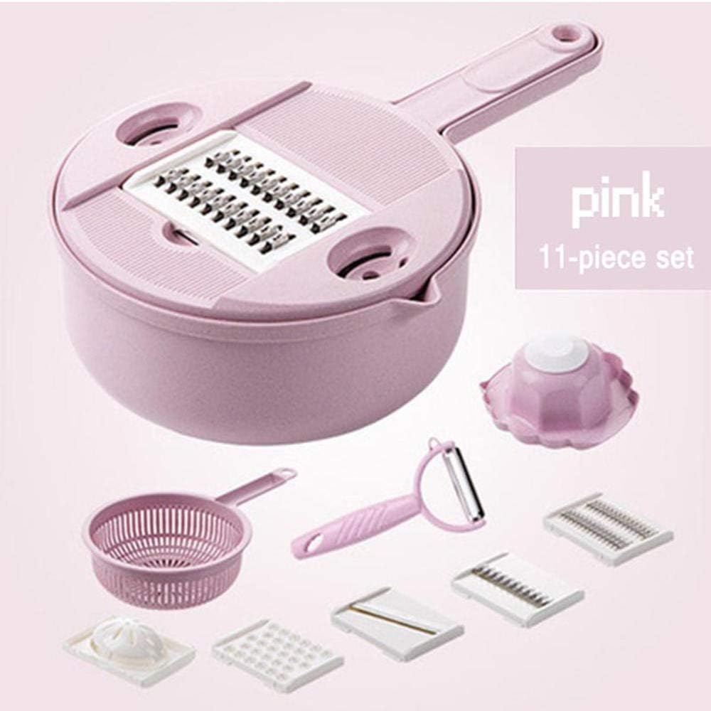Kitchen Gadget Multifunction Vegetables Cutter kitchen Steel Blade Grater Round Slicer Potato Slicer