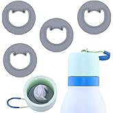 BMSQOFD 4pcs Replacement Stopper for Owala FreeSip Twist 18oz 24oz,Water Bottle Top Lid Gasket for Owala FreeSip Twist Series Seal Bottle Cap Mouth Stopper Part Accessories (Gray)