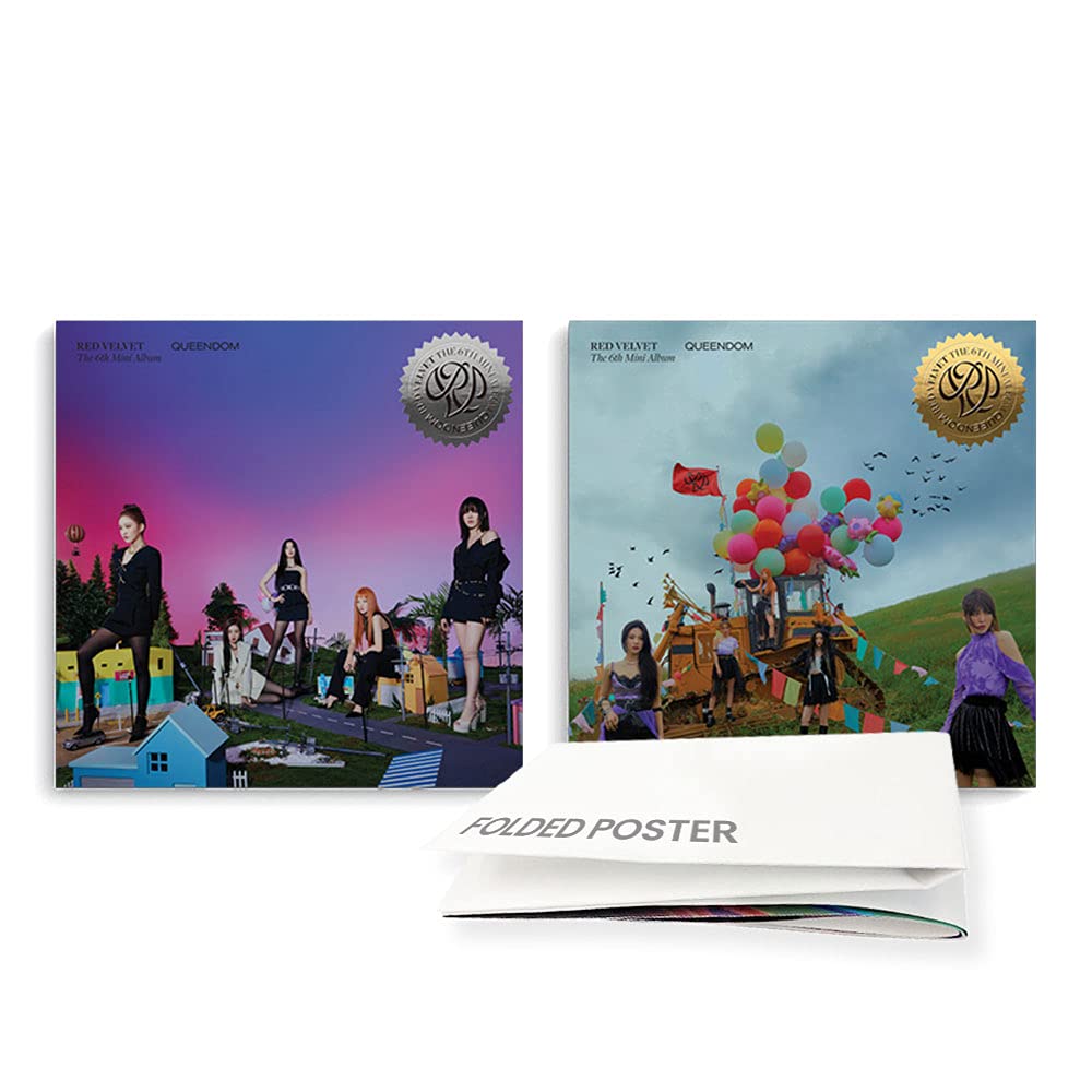 Red Velvet Queendom Mini Album Vol.6 with Pre-order Limited Folded Poster (Photobook Version)